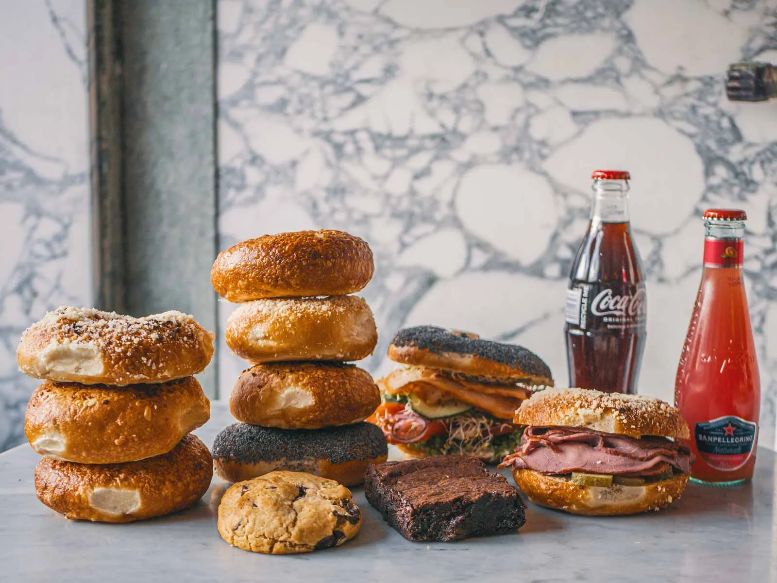 NY-style bagels och bakverk